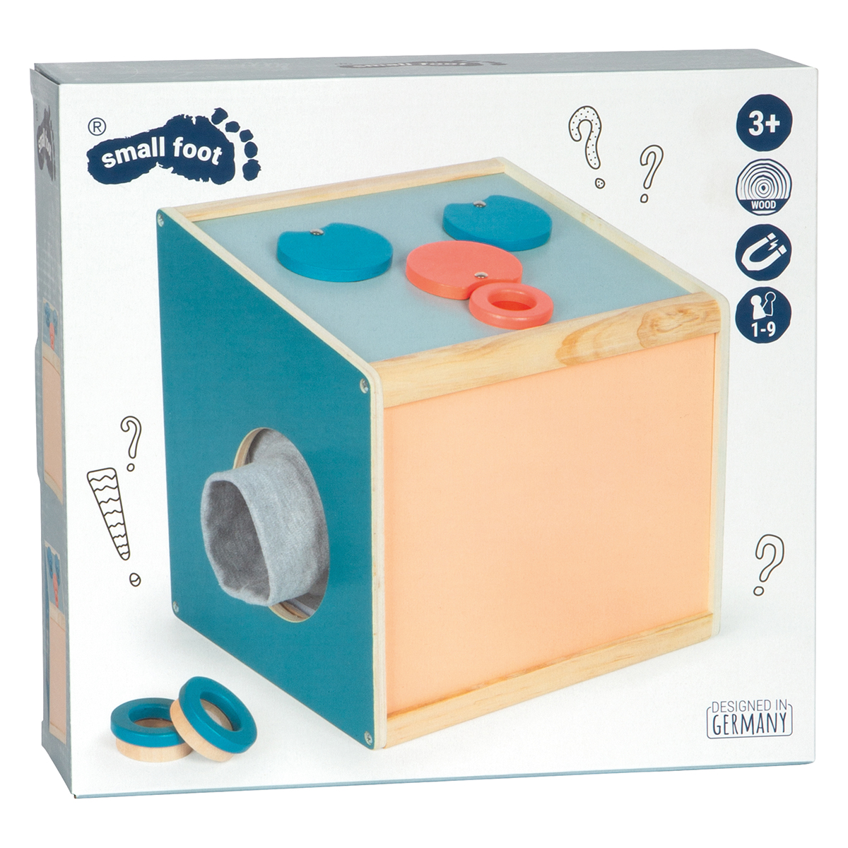 12466_small_foot_Sinnes_und_Fuehlbox_Sensory_Verpackung Bild: