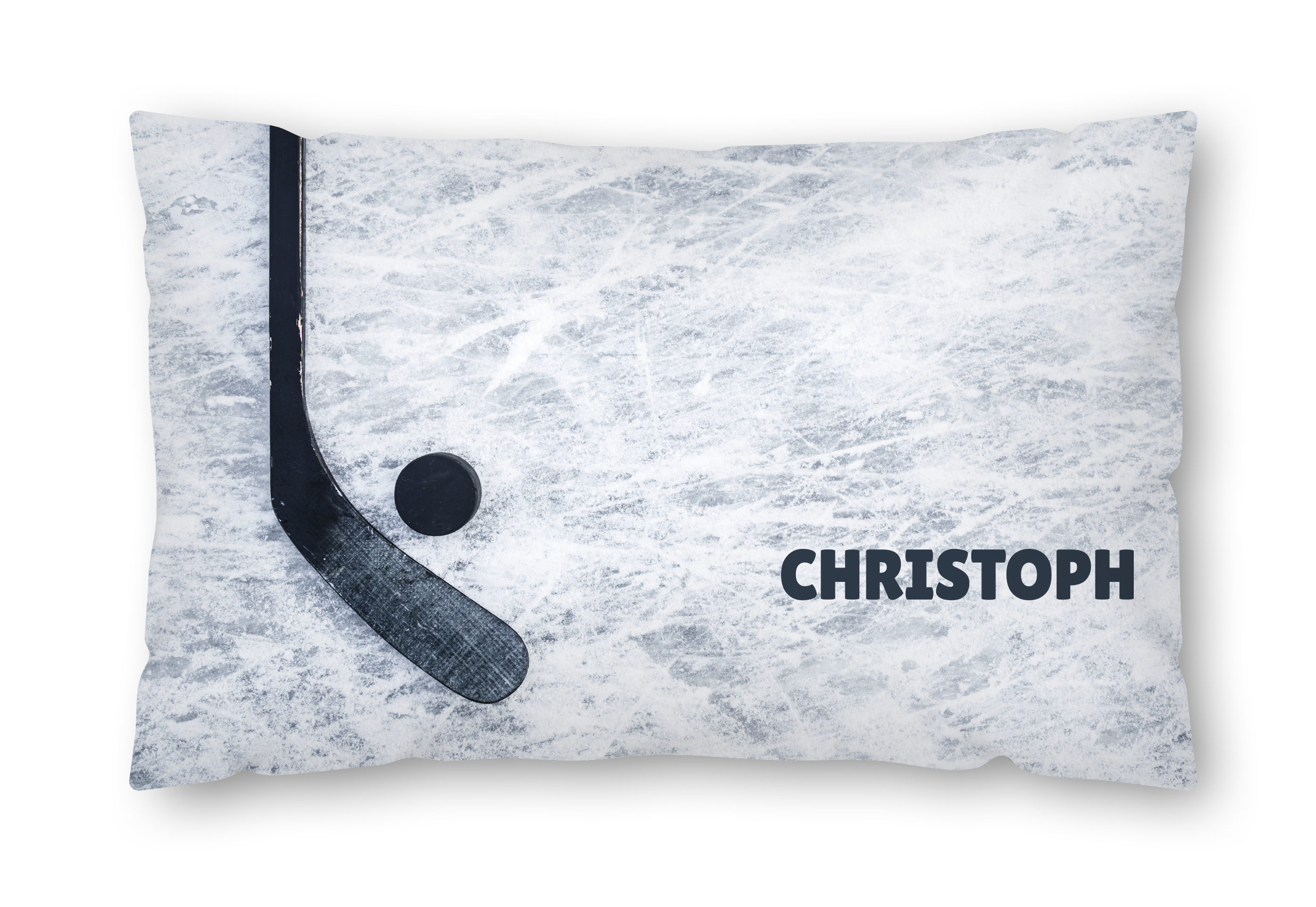 80x40_Kissen_Eishockey_Name Bild: Kissen “Eishockey“