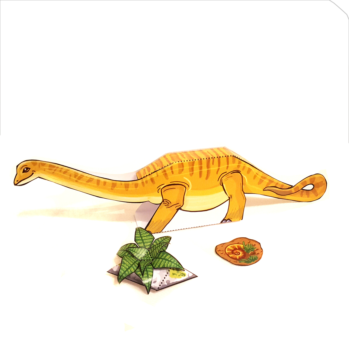 Brontosaurus-basteln Bild: