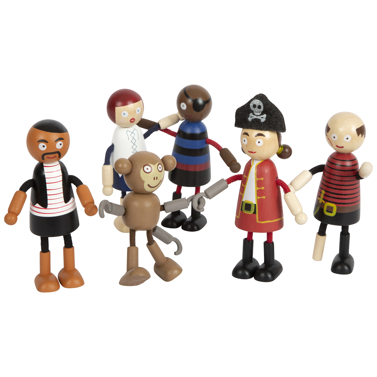 12412_small_foot_Biegepuppen_Piraten_Figuren_Gruppe_tanzen_1200x1200px Bild: