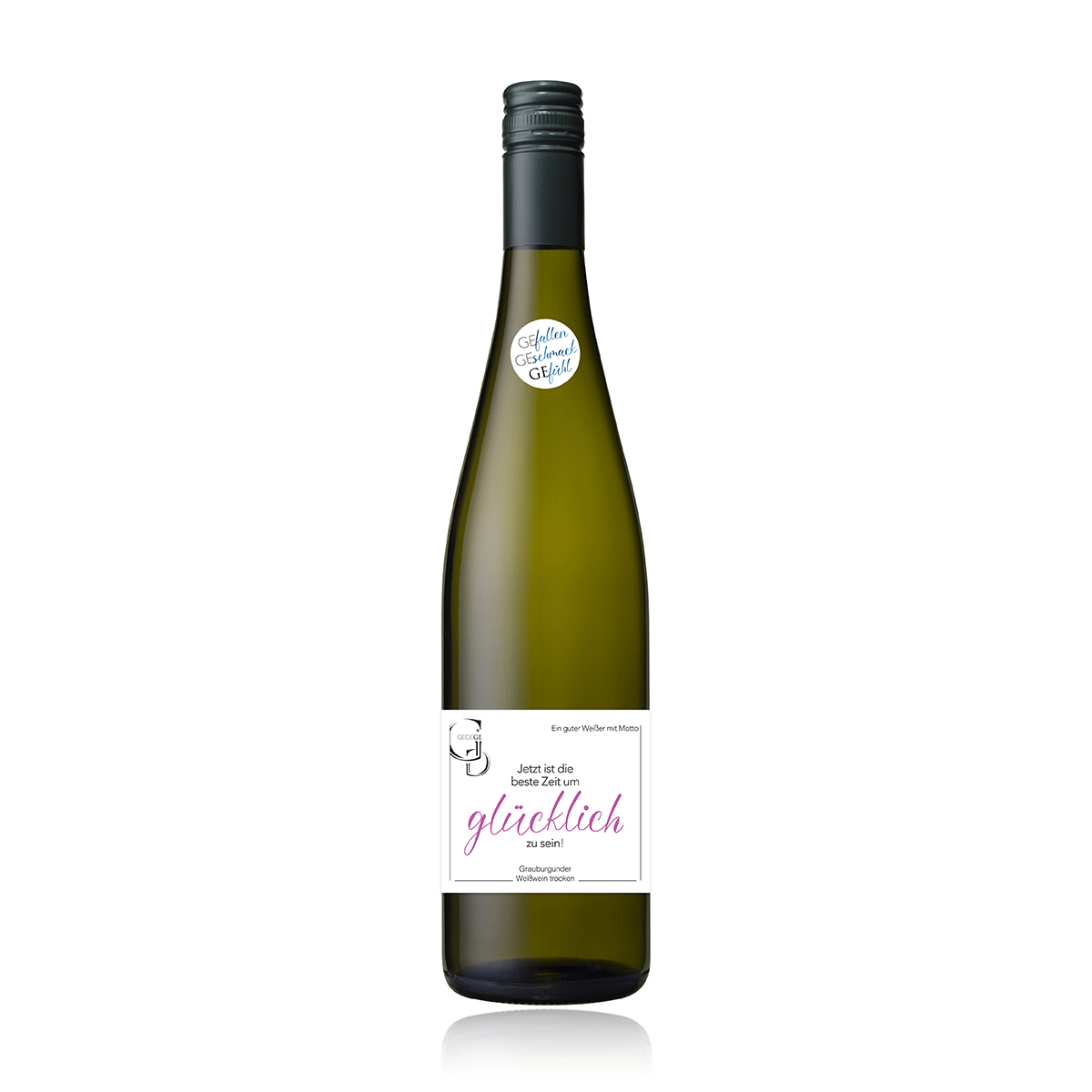 Weinpaket “Grauburgunder“ mit Glückwunsch-Etiketten