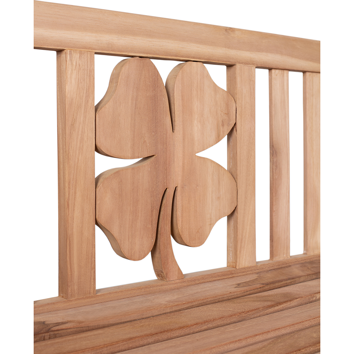 BL26017_Gartenbank-Kleeblatt-Teak-120-cm_1_1200x1200px Bild: