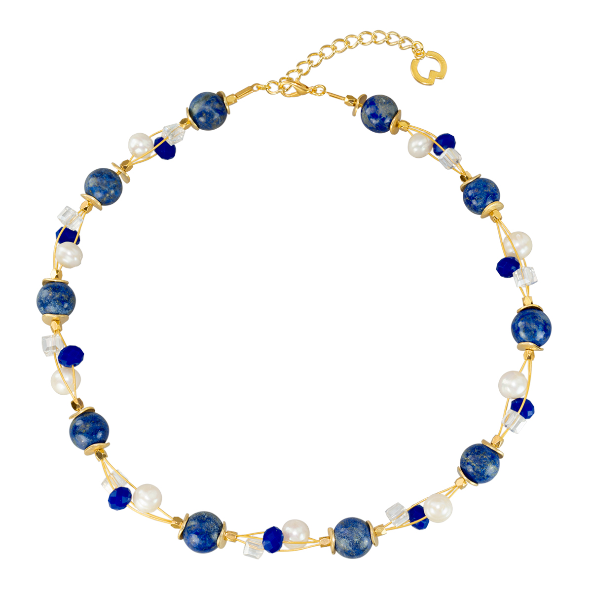 913509-Collier-Sternenhimmel_freigestellt Bild: Petra Waszak: Perlencollier "Sternenhimmel"
