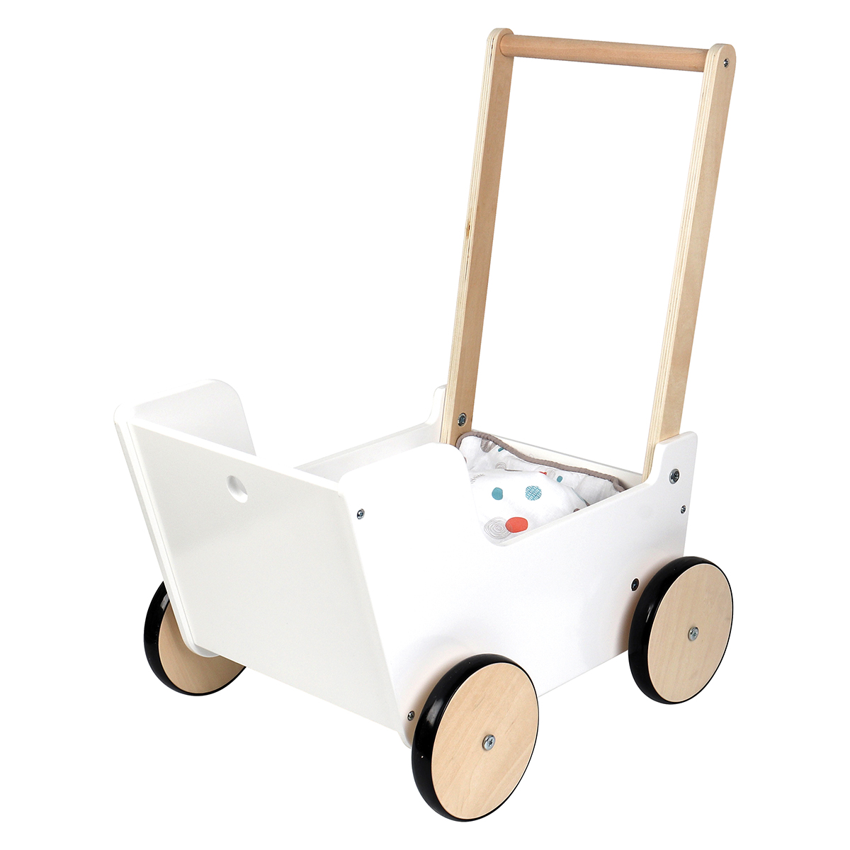 12496_small_foot_Schiebe_und_Puppenwagen_Little_Button_frontal_schieben Bild:
