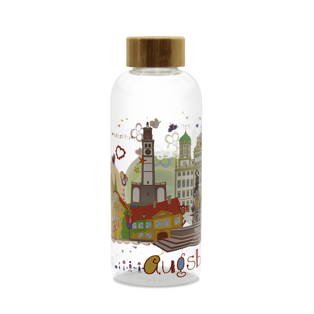 Flasche_Glas_Augsburg_1200x1200px Bild: Augsburg Glastrinkflasche SweetDreams