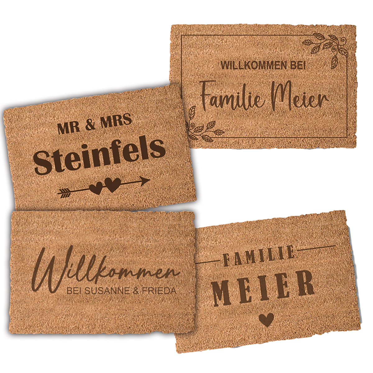 Personalisierbare Kokos-Fußmatte  Bild: Personalisierbare Kokos-Fußmatte