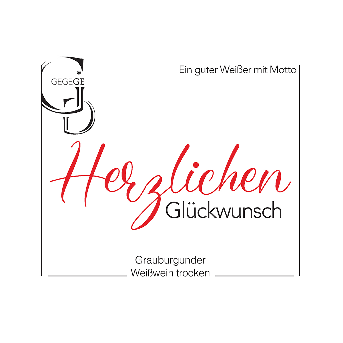 Wein Set “Glückwünsche“ (6 Flaschen)