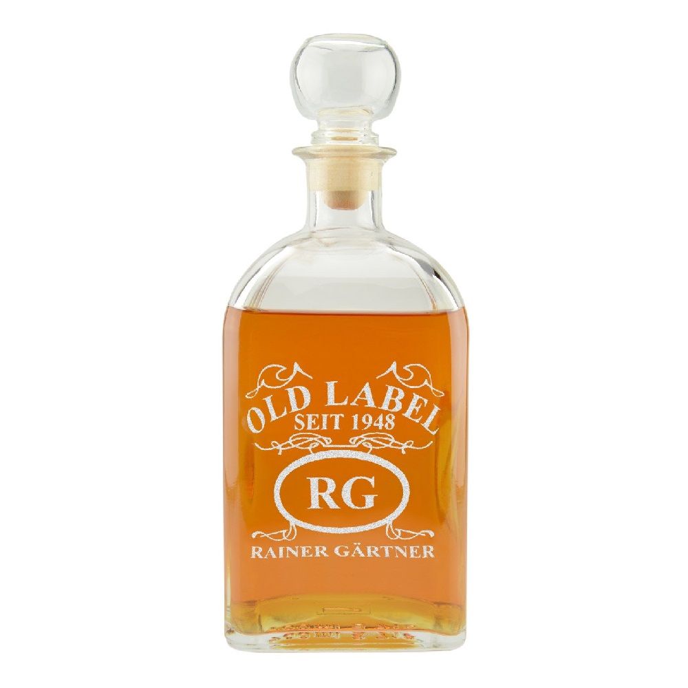old_label Bild: Glaskaraffe „Old Label“