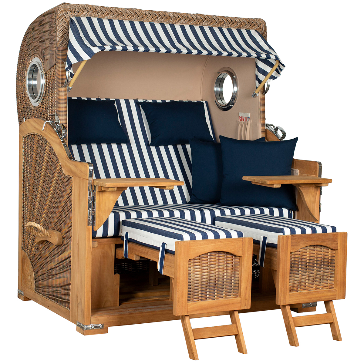 Strandkorb 2,5 Sitzer “Düne Teak Grande“ 