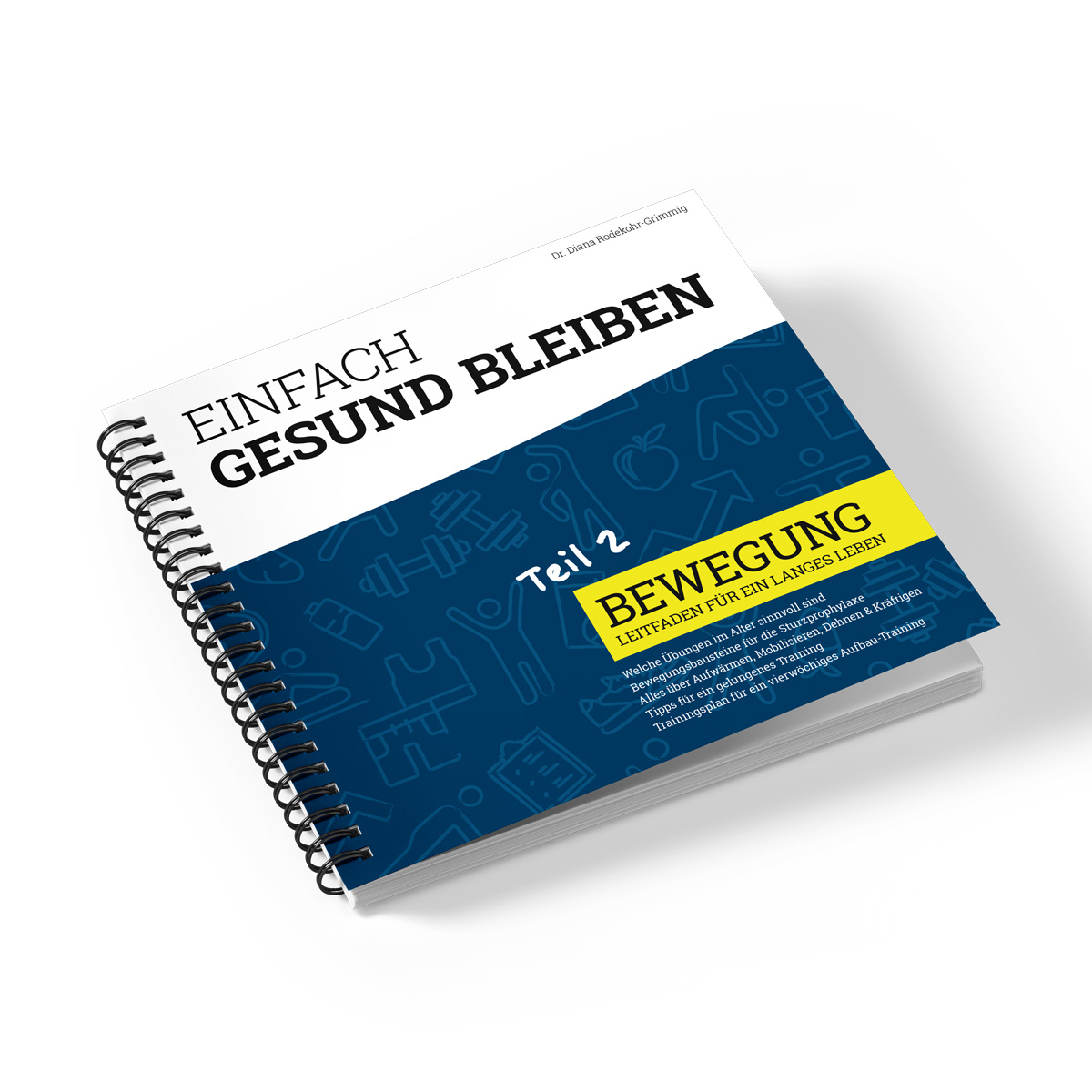 Einfach gesund bleiben Teil 2: "Bewegung" Visitenkarte, Papier, Text, Seite