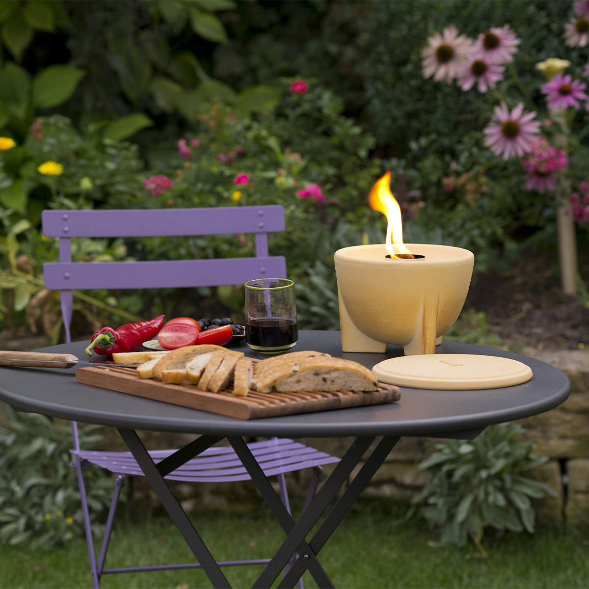 Tabelle, Tischplatte, Draußen, Esstisch, Stuhl