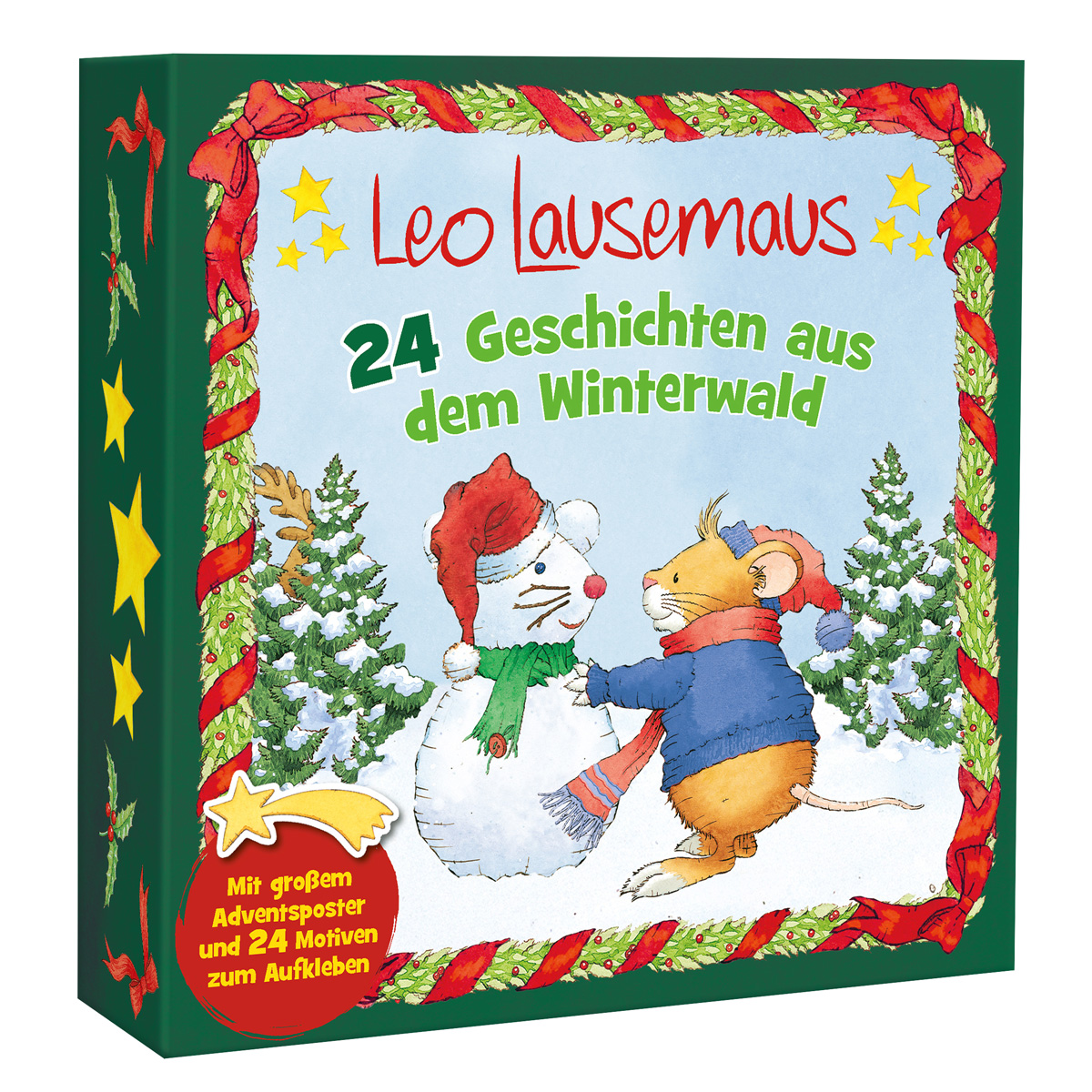 Leo Lausemaus - 24 Geschichten aus dem Winterwald Grusskarte, Draußen, Natur, Winter, Person
