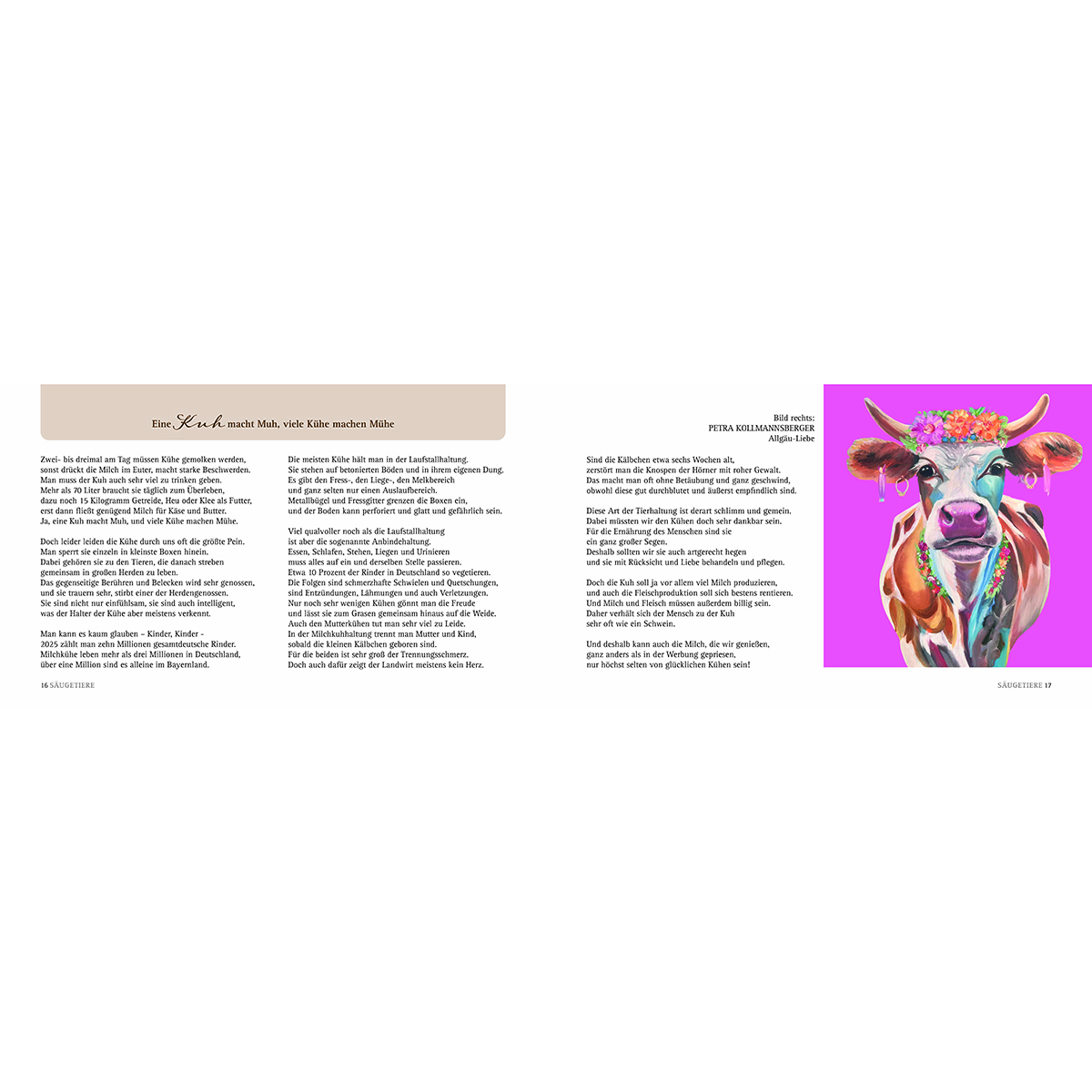 Seite, Text, Kuh, Werbung, Plakat