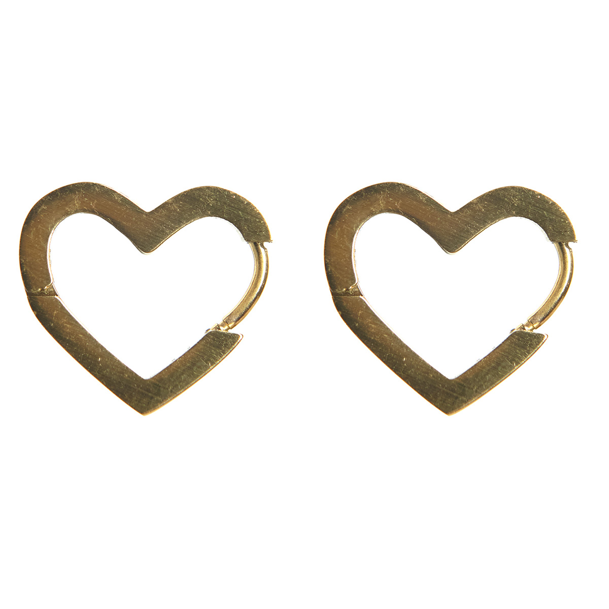 Creolen-klein-gold Bild: Creolen Herzform - klein