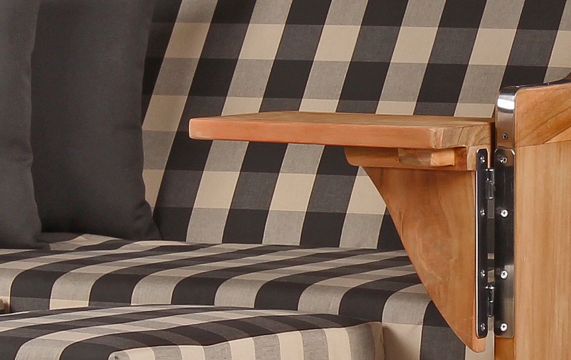 Strandkorb-Duene-Teak-Bullauge-PE-shell-Dessin-505_01405_2 Bild: