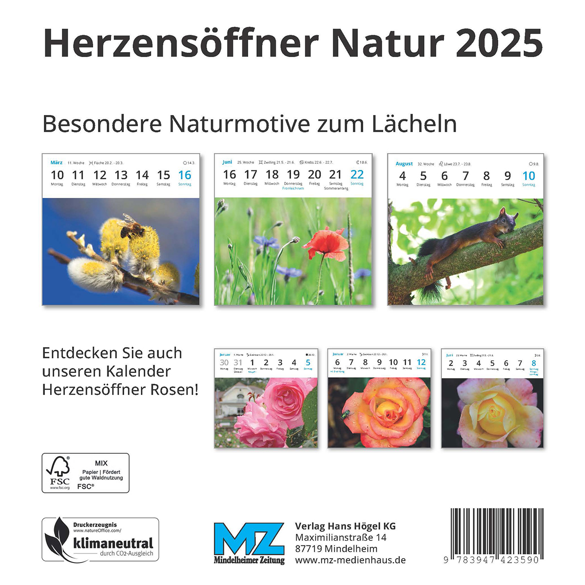 Postkartenkalender “Herzensöffner Natur“ 2025