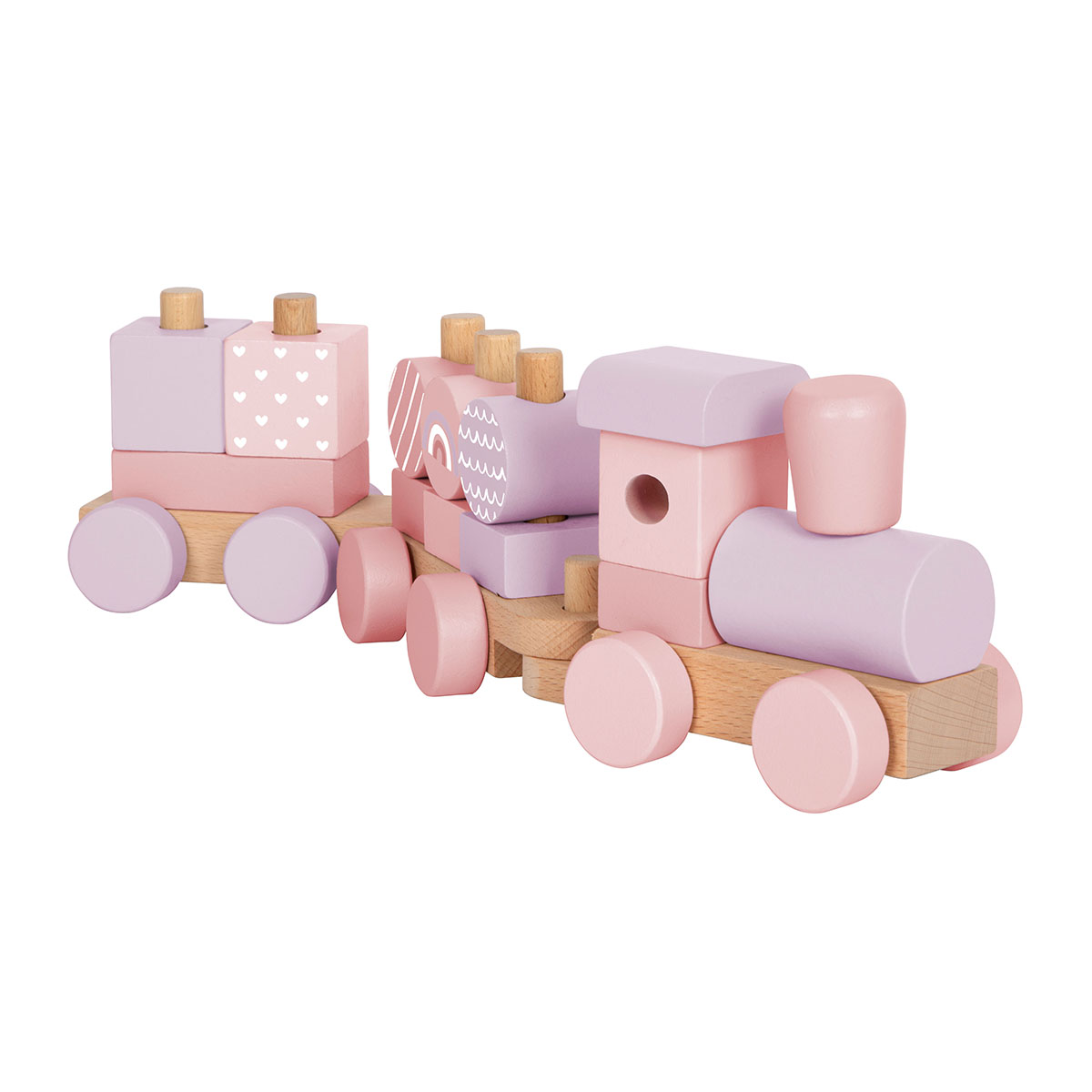 Holzzug Rosa