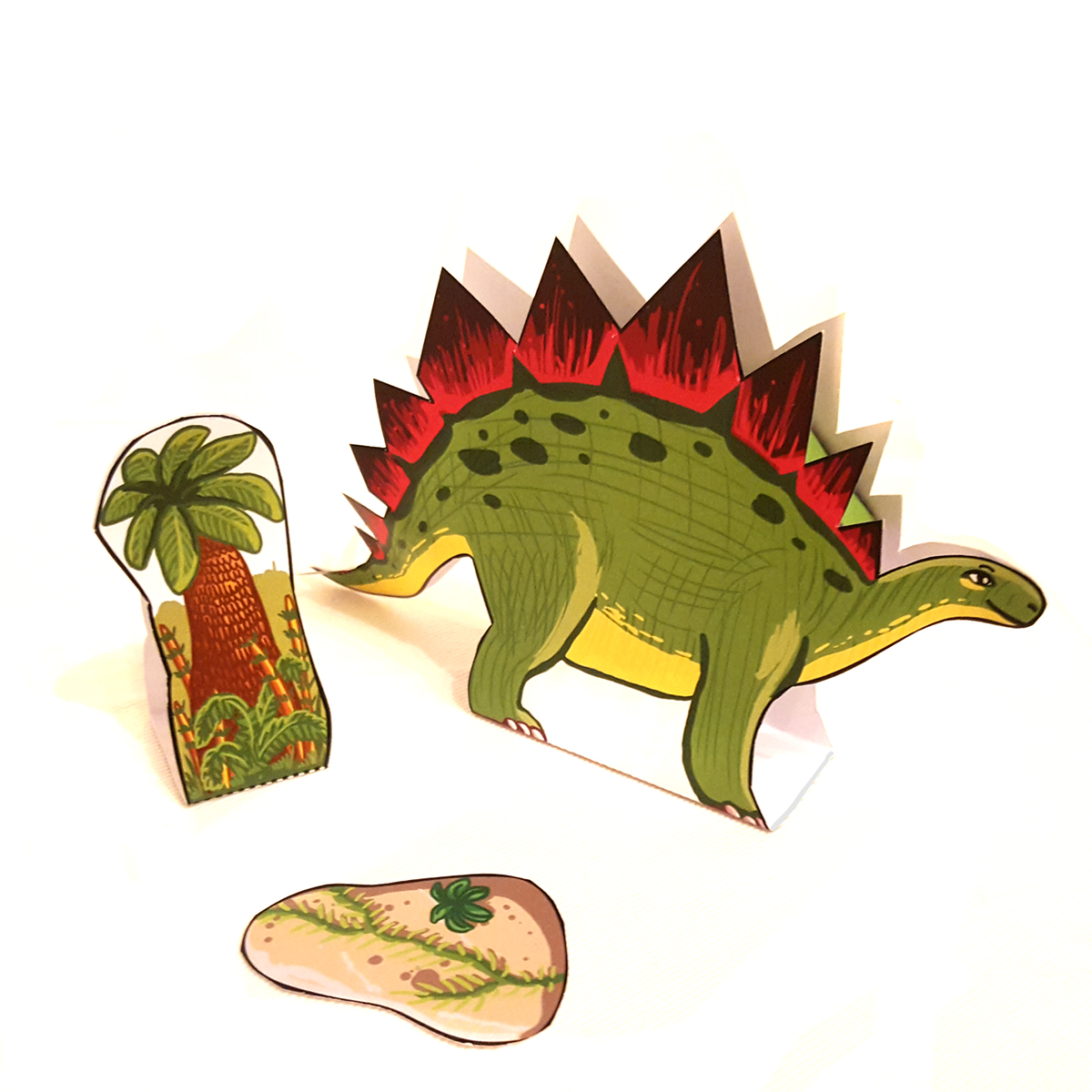 Stegosaurus-basteln Bild: