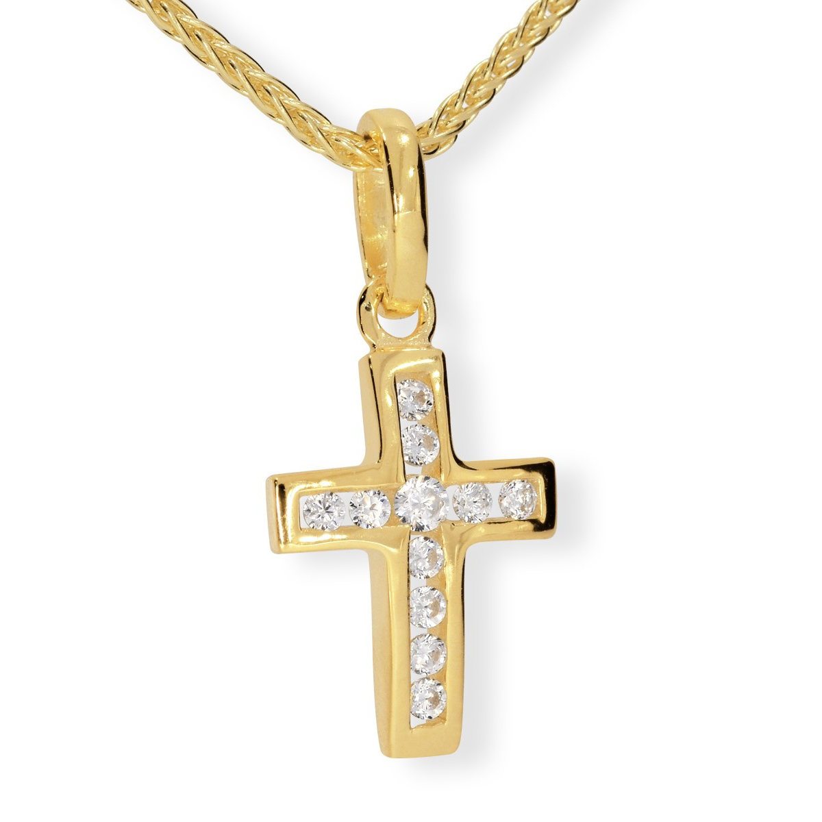 Kreuz-gold-mit-Zirkonia_1200x1200px Bild: Kreuzkette Gold mit Zirkonia