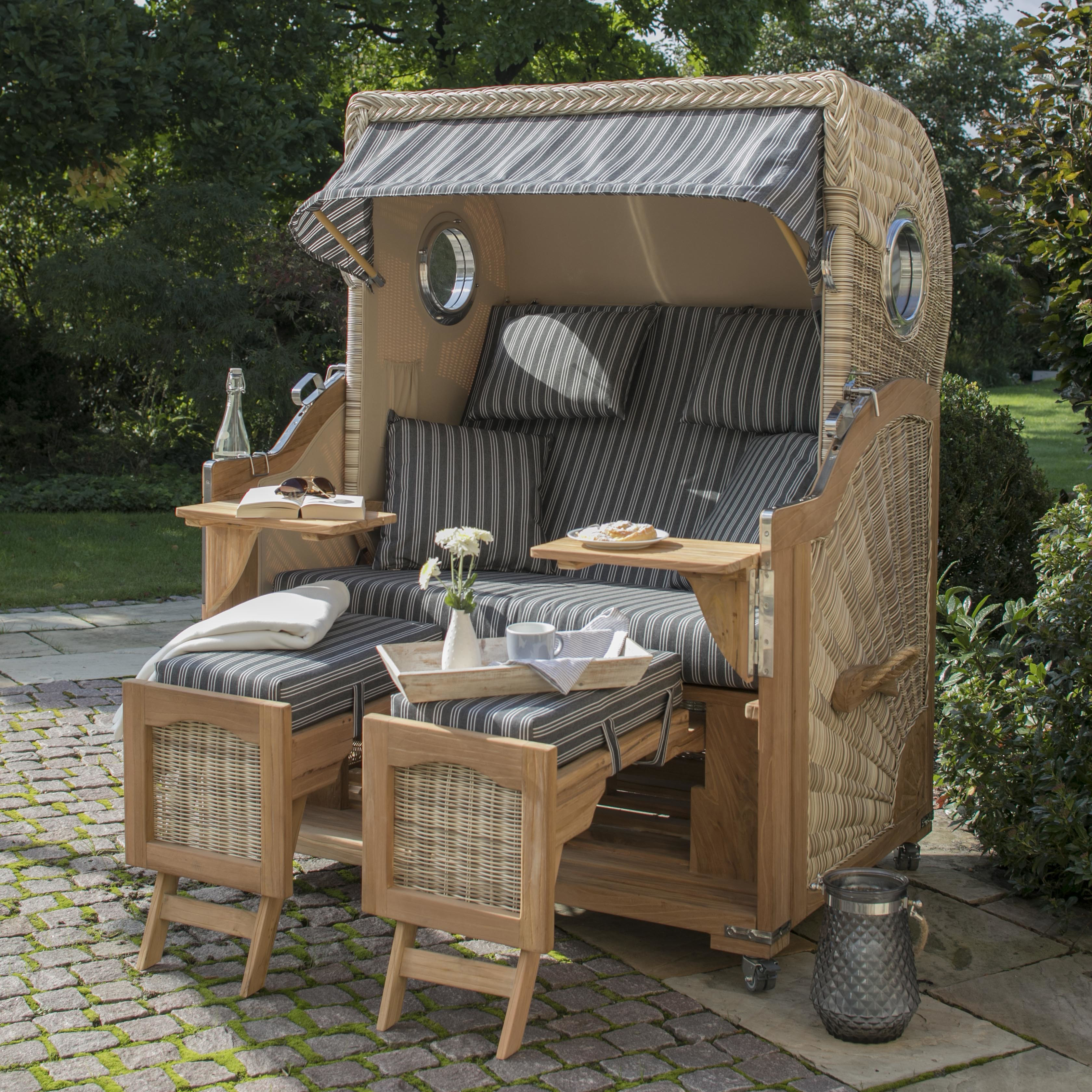 01400_Strandkorb_Duene_Teak_Bullauge_shell_500_milieu Bild: