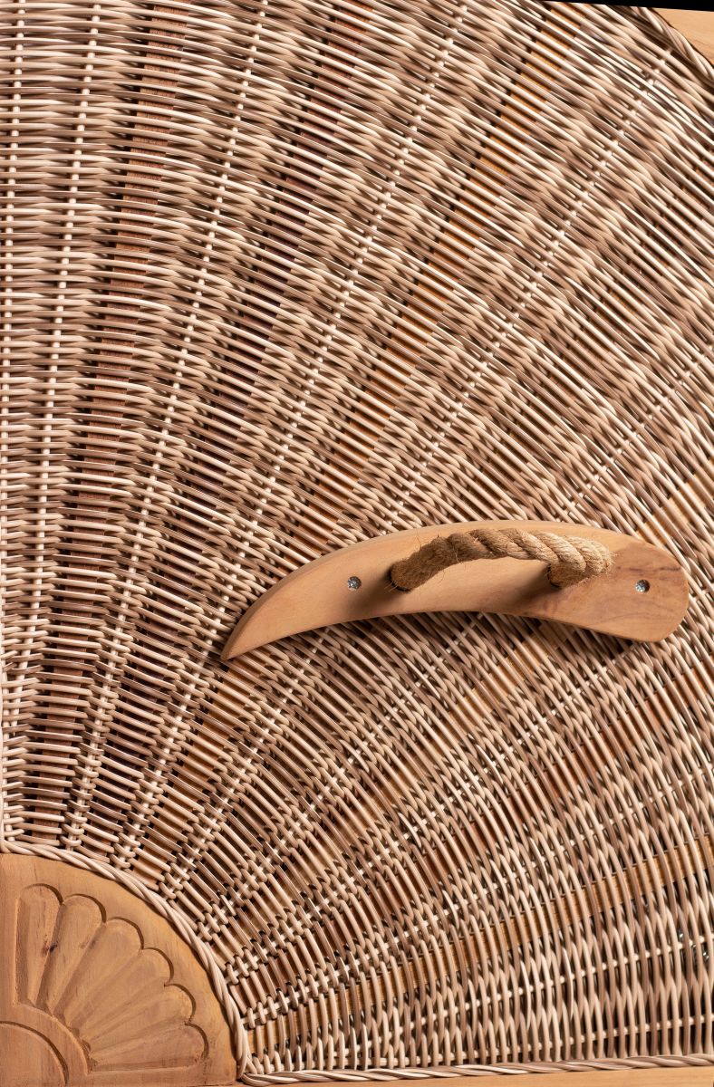 160435-160437_Strandkorb_Duene_bullauge_teak_shell_single_3 Bild: