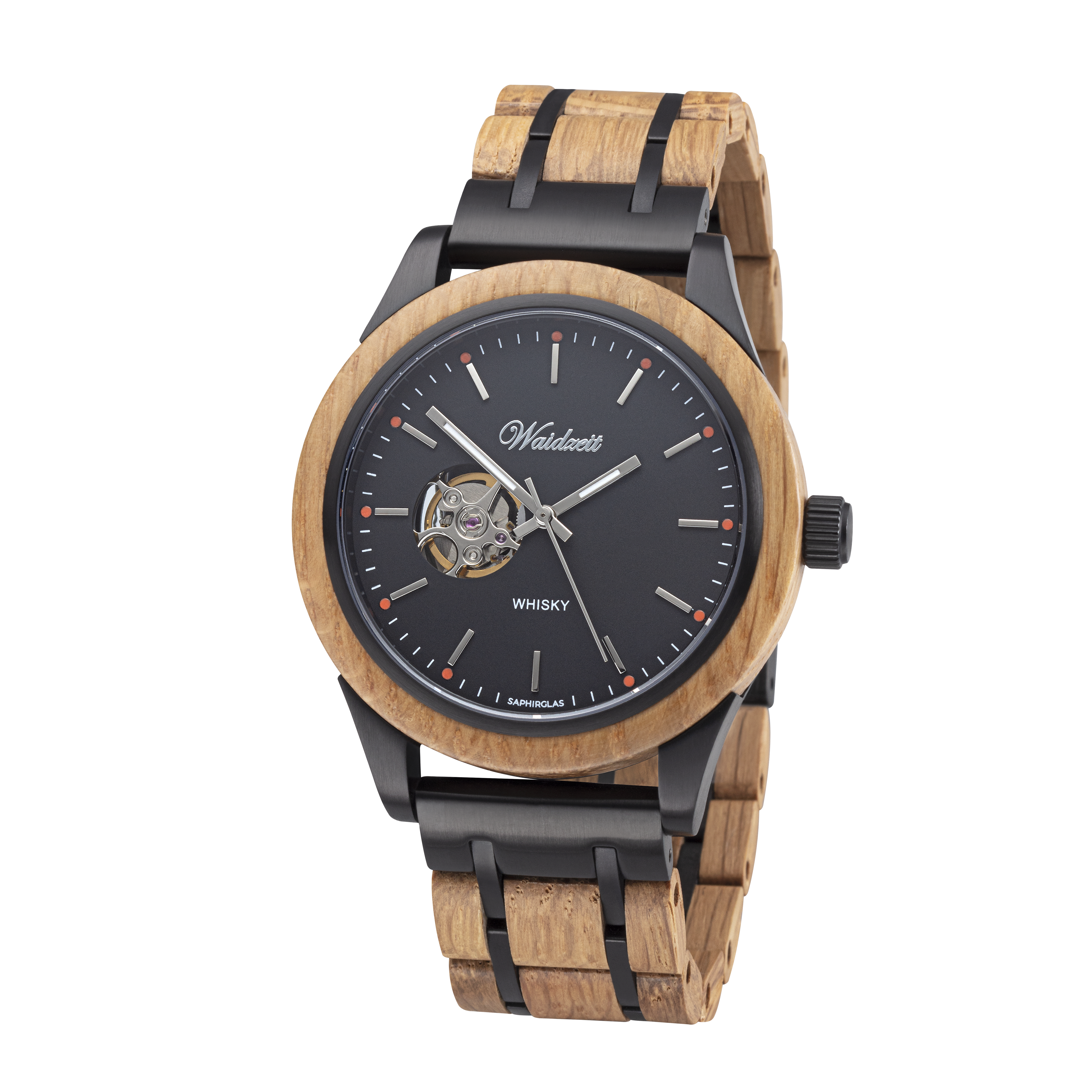 Automatik-Herrenuhr “Bourbon Whiskyfass“  Bild: Automatik-Herrenuhr “Bourbon Whiskyfass“