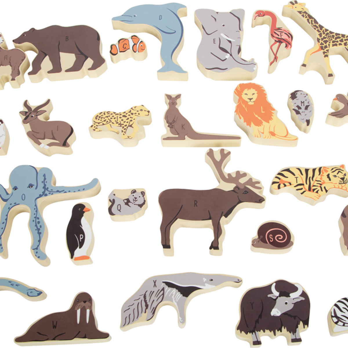 12465_small_foot_Buchstabenpuzzle_Tiere_Alphabet_Einzelteile Bild: