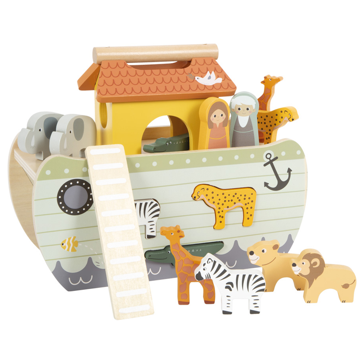 12456_small_foot_Steckspiel_Arche_Noah_komplett Bild: