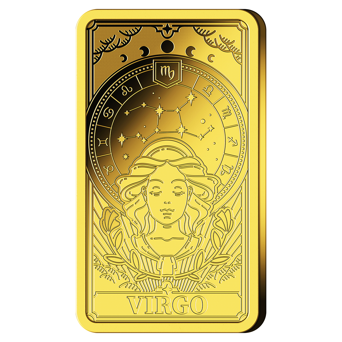 Goldbarren Jungfrau Gold, Gesicht, Kopf, Person