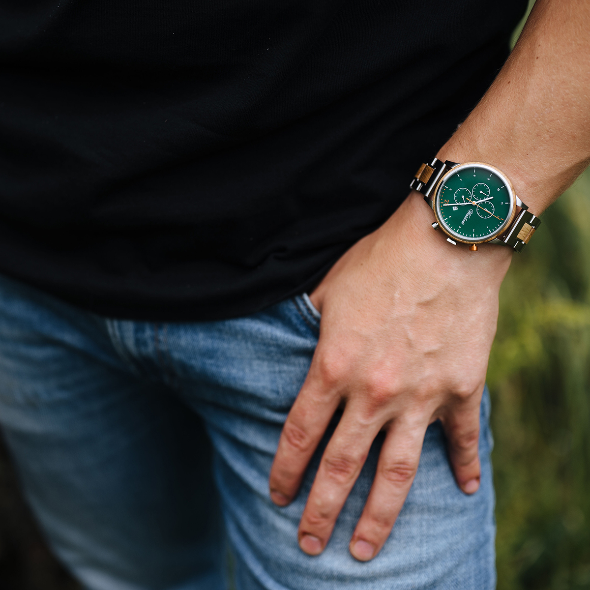 Herrenuhr "Chronograph Barista Verde"