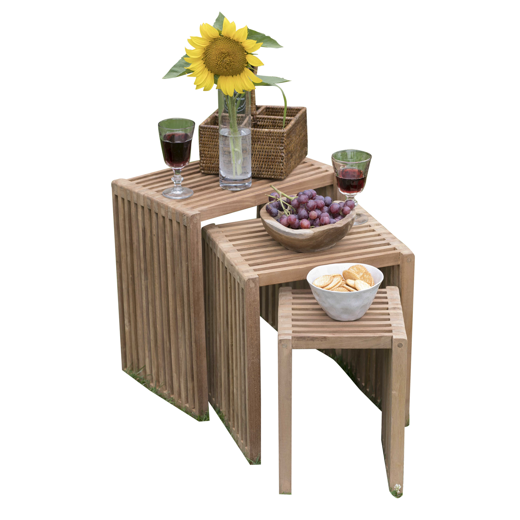 beneliving_Teak_Beistelltische_3er_Set_milieu_MZA Bild: