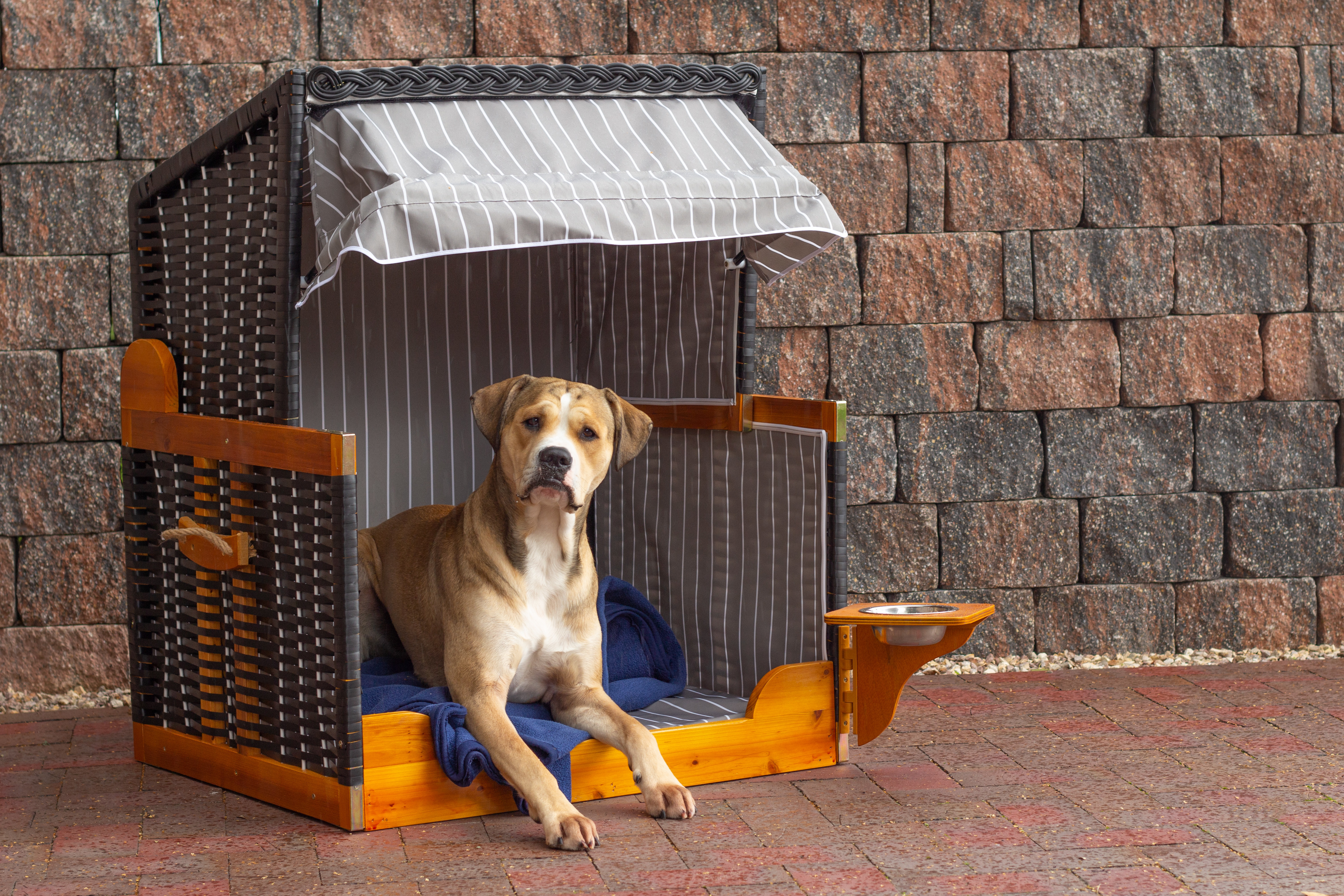 Hunde- und Katzenstrandkorb