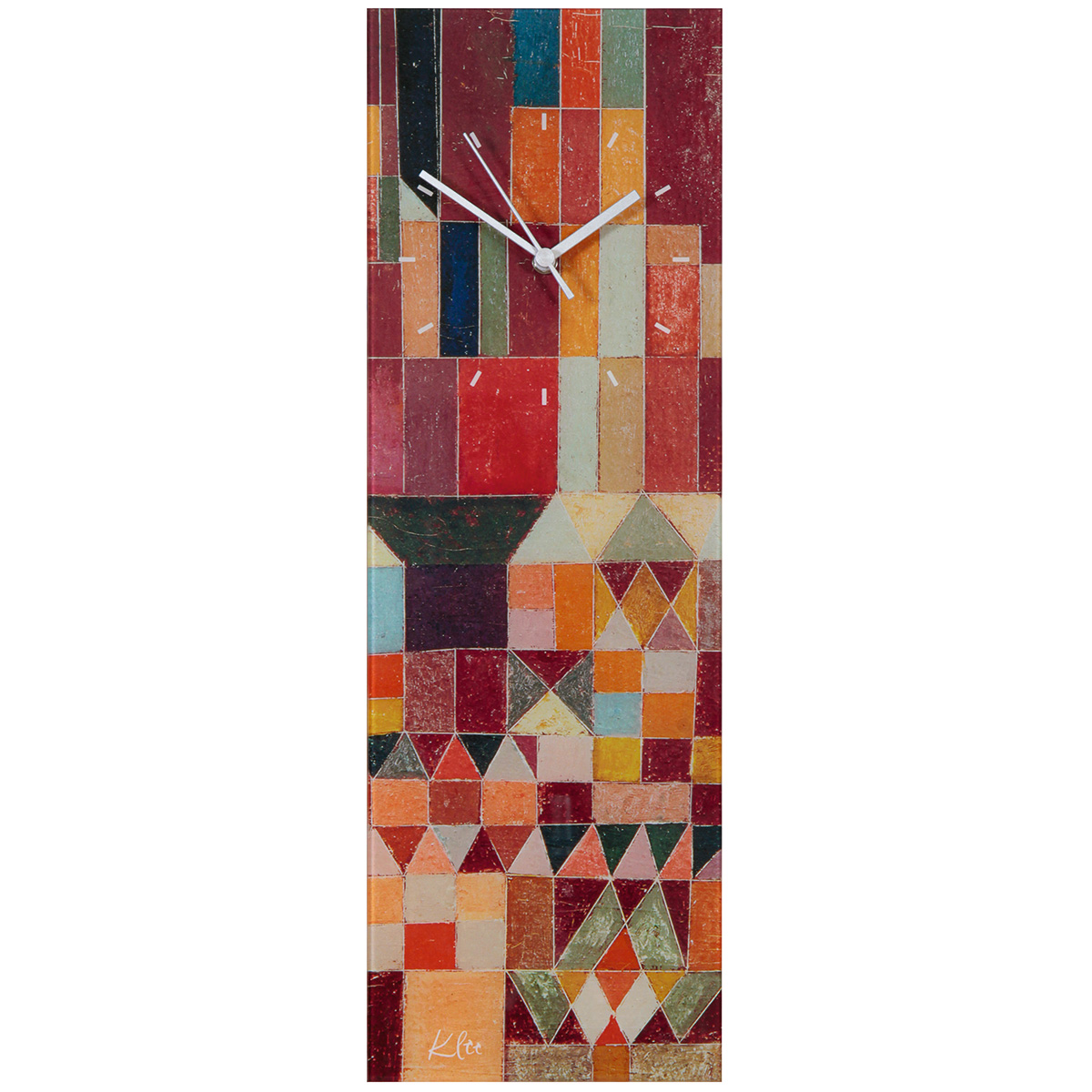 Wanduhr-Burg-und-Sonne Bild: Paul Klee: Wanduhr "Burg und Sonne"