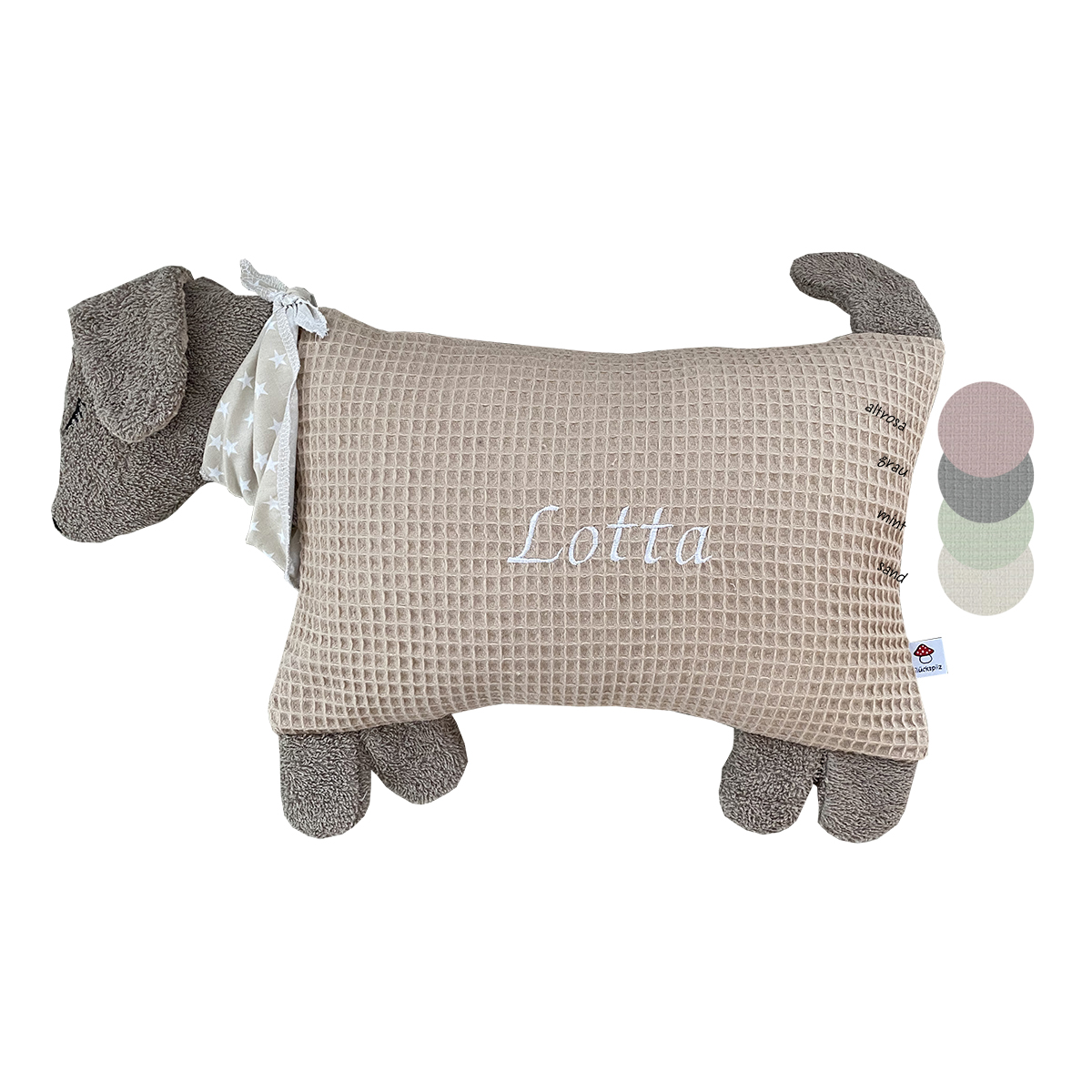 Kuscheltier-Kissen_Hund_sand-1-Farben Bild: