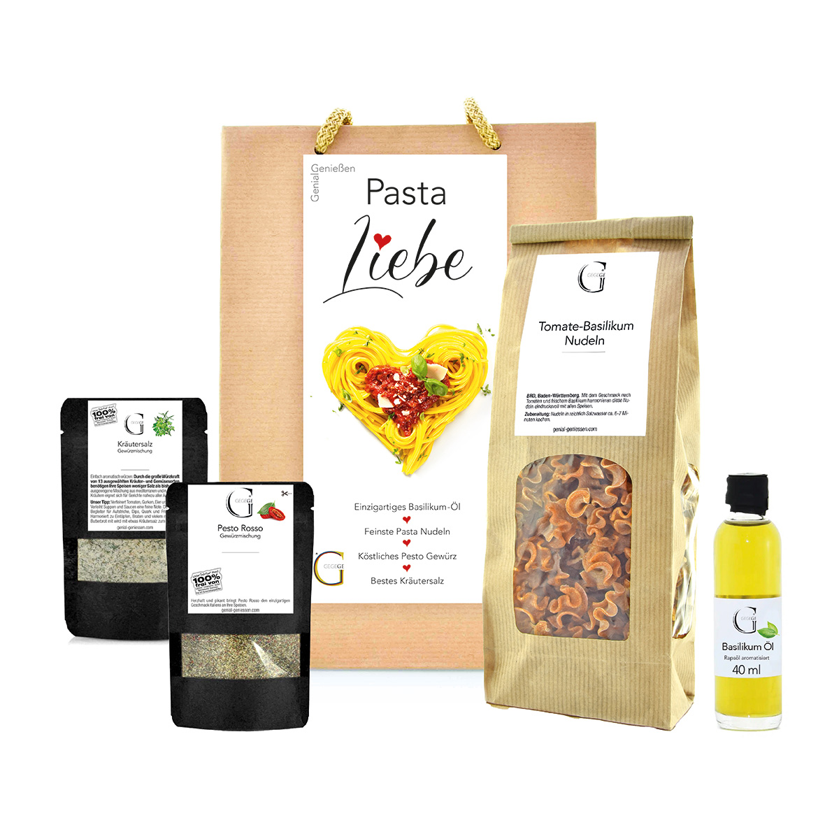 Geschenktüte "Pasta Liebe" 