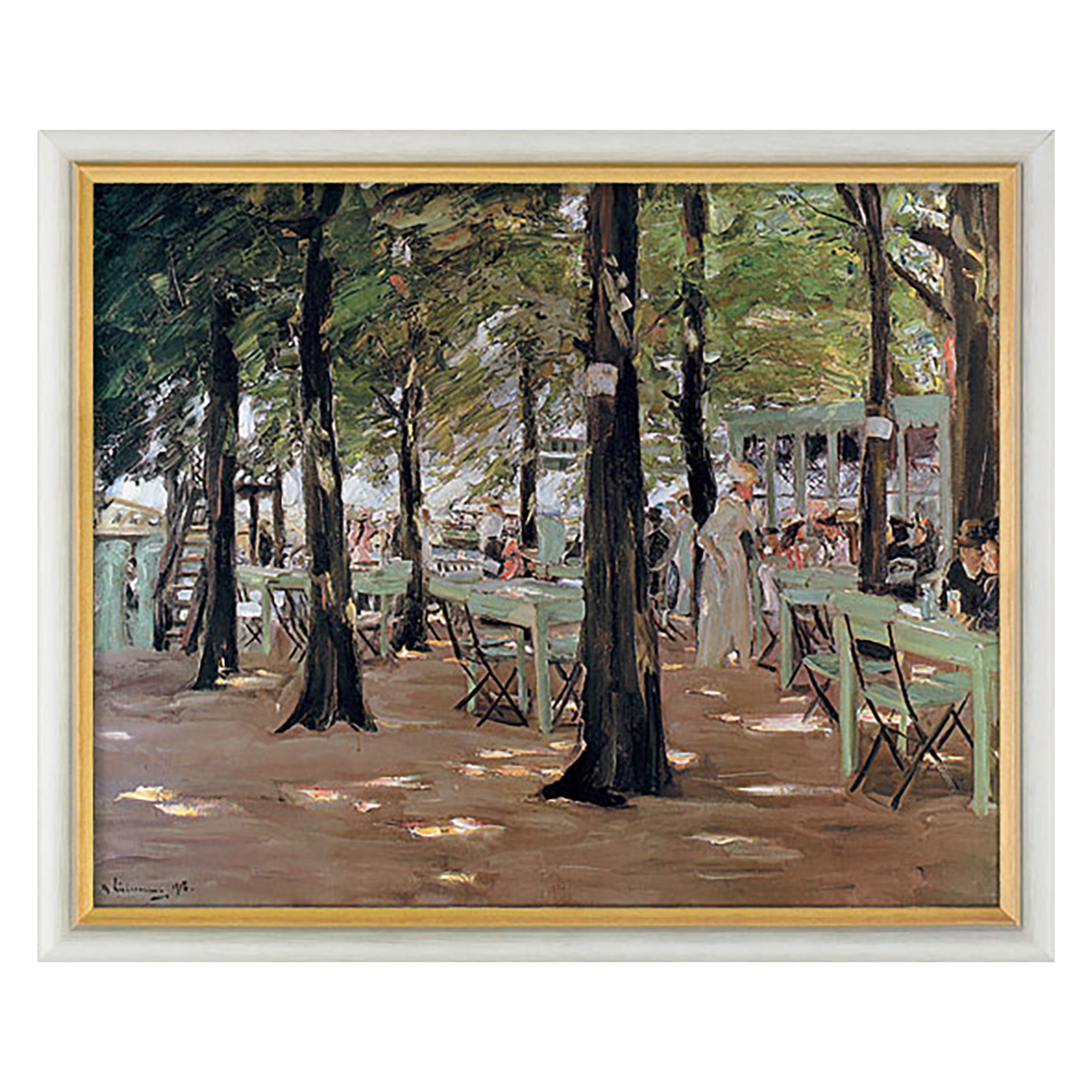 694373-r1_1200x1200 Bild: Max Liebermann: Bild "Restaurant De Oude Vinck in Leiden", gerahmt
