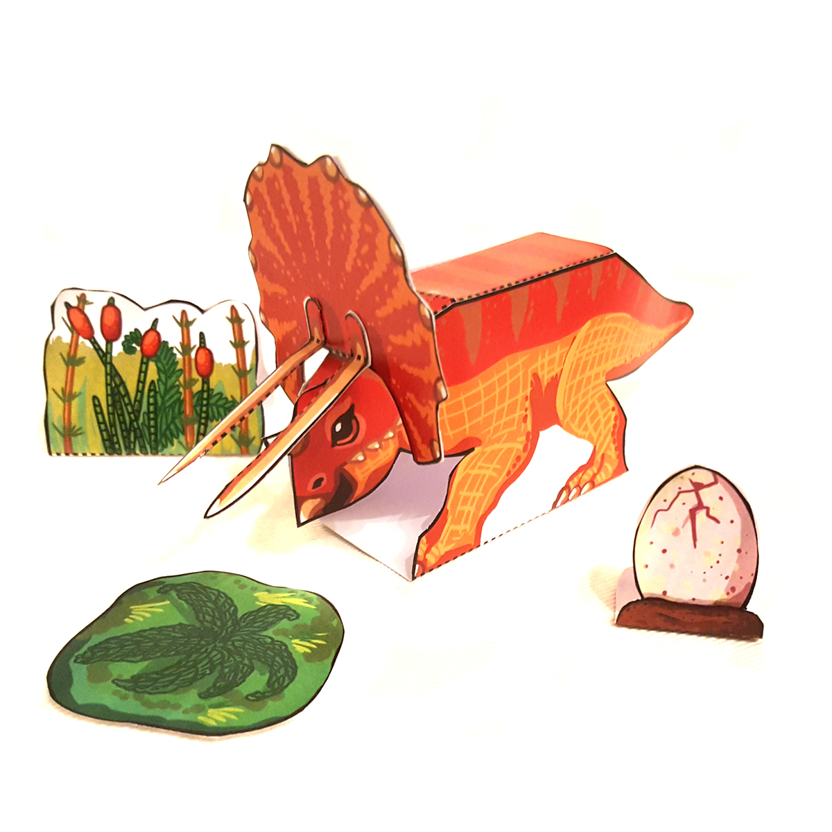 Triceratops-basteln Bild: