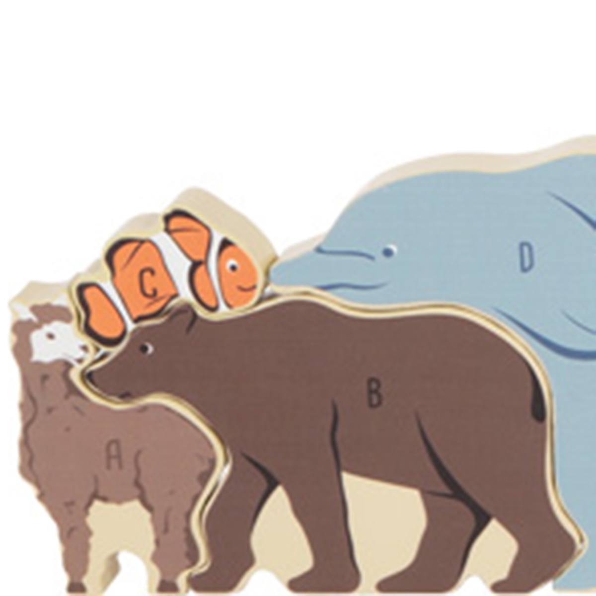 12465_small_foot_Buchstabenpuzzle_Tiere_aufgebaut_vorderseite Bild: