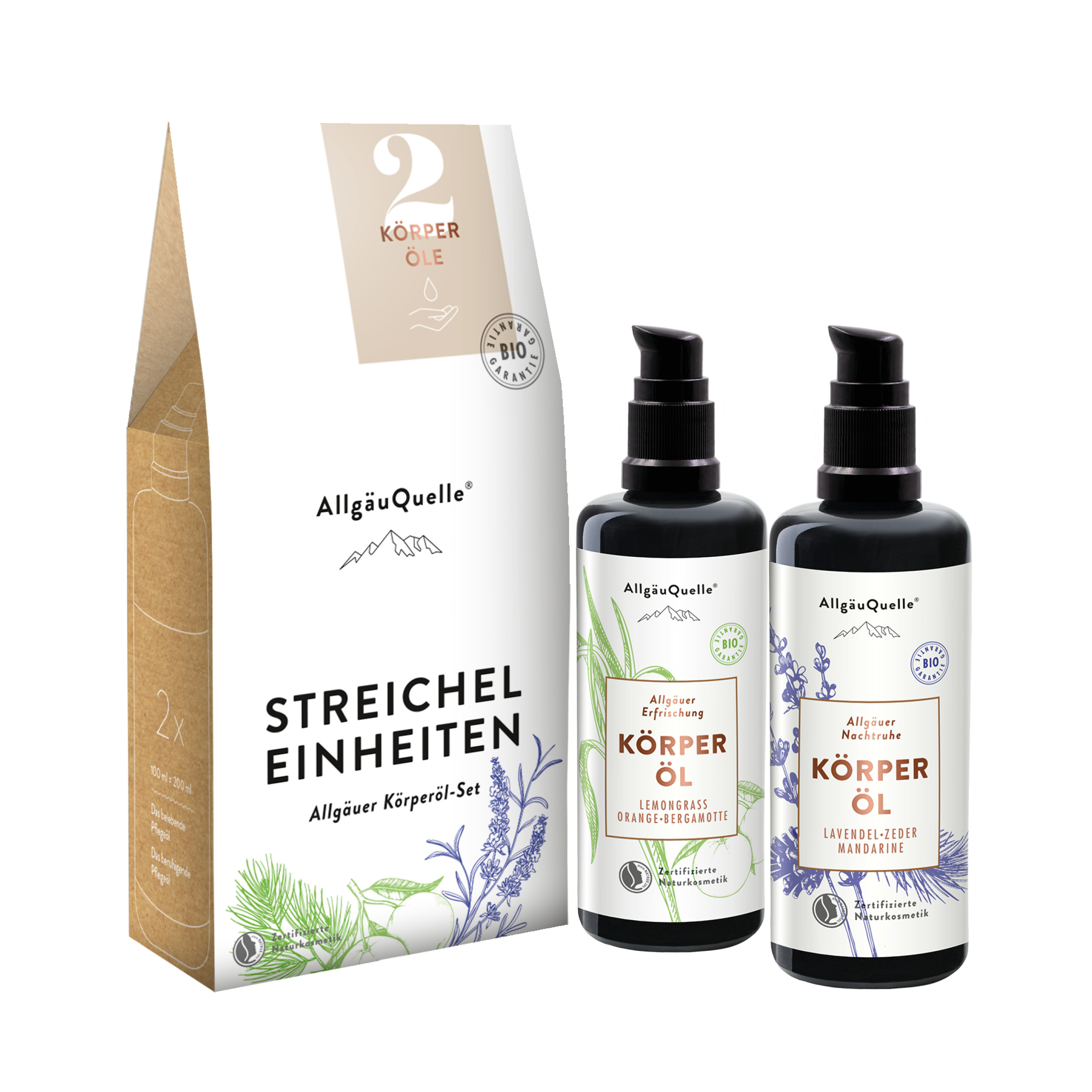 Koerperoele_Produktbilder_15 Bild: Allgäuer BIO Körper-Öl-Set "Streicheleinheiten"