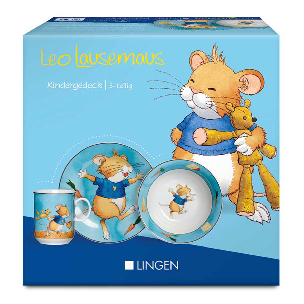 Leo Lausemaus Kindergeschirr-Set