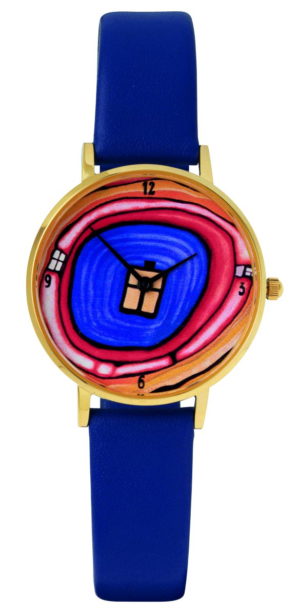 0943146_SL01 Bild: Künstler-Armbanduhr Friedensreich Hundertwasser: "Zeitfinder Seelenbaum"