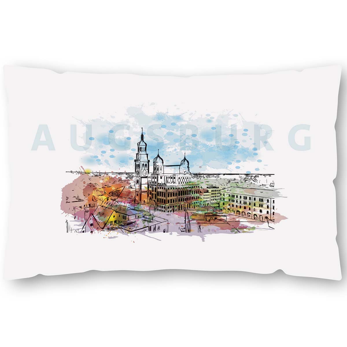 80x40_Kissen_Augsburg-Bild_1200x1200 Bild: Kissen “Stadtsilhouette Augsburg“
