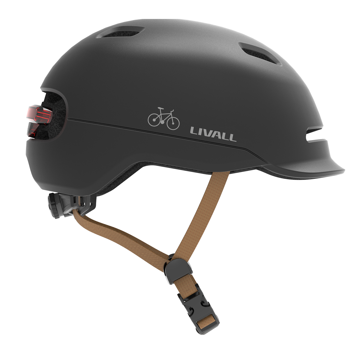 Fahrradhelm mit Bremslicht und SOS-Alarm