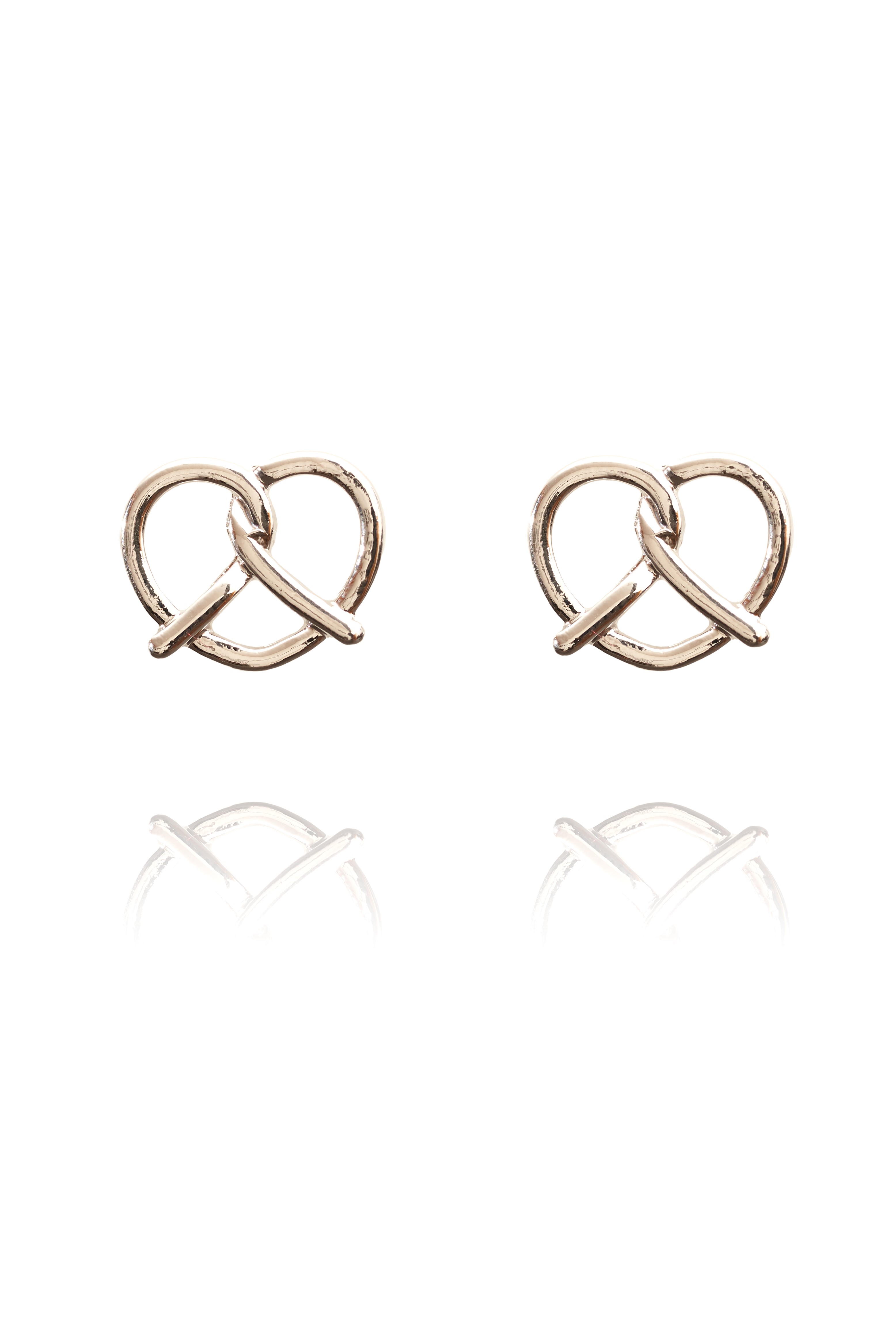 Ohrstecker-Brezn-versilbert Bild: