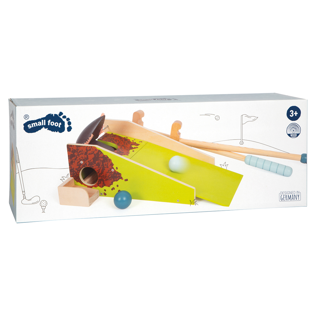 12439_small_foot_Kinder_Minigolf_Set_Maulwurf_Verpackung Bild:
