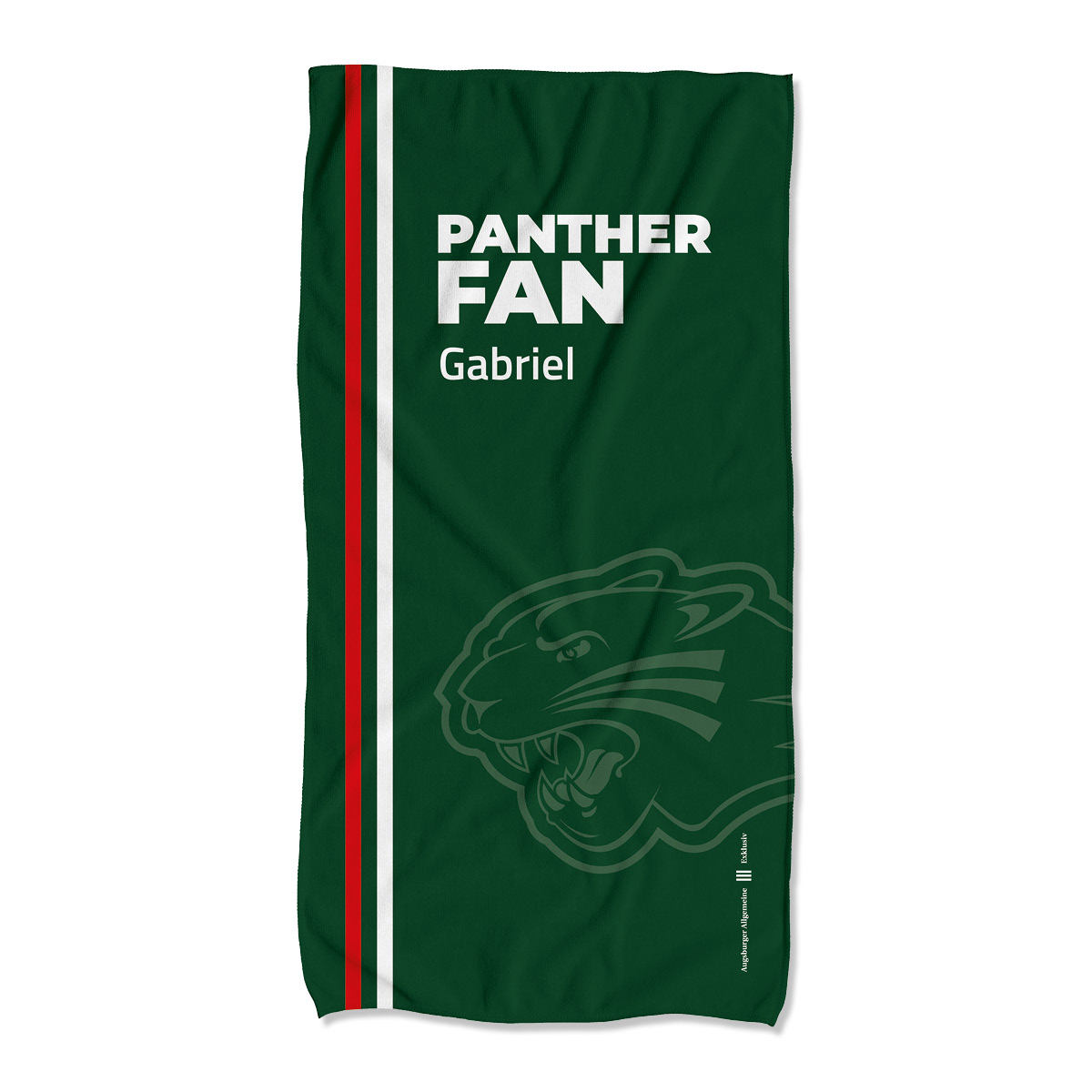 Liege- oder Saunatuch "Pantherfan"