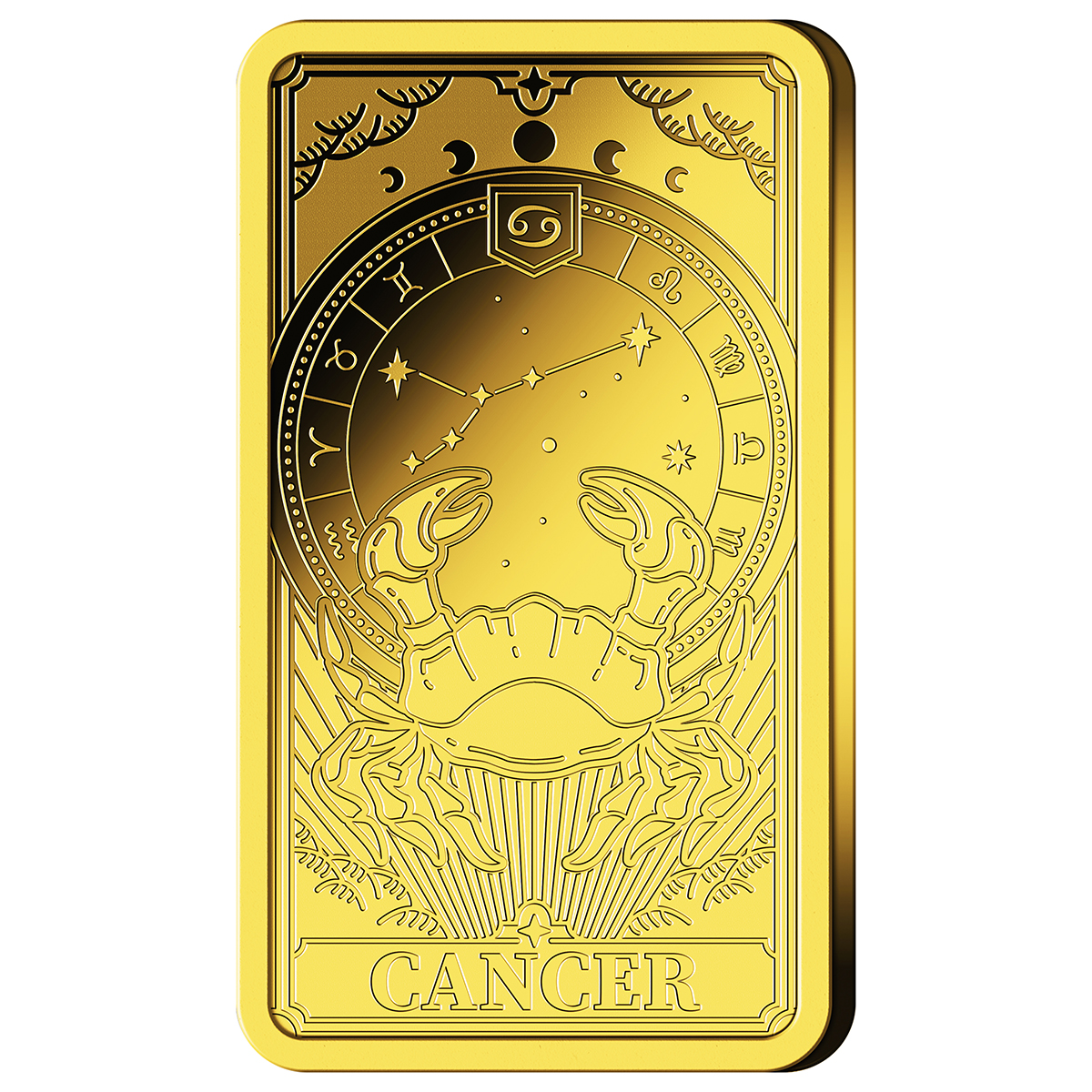 Goldbarren Krebs Gold