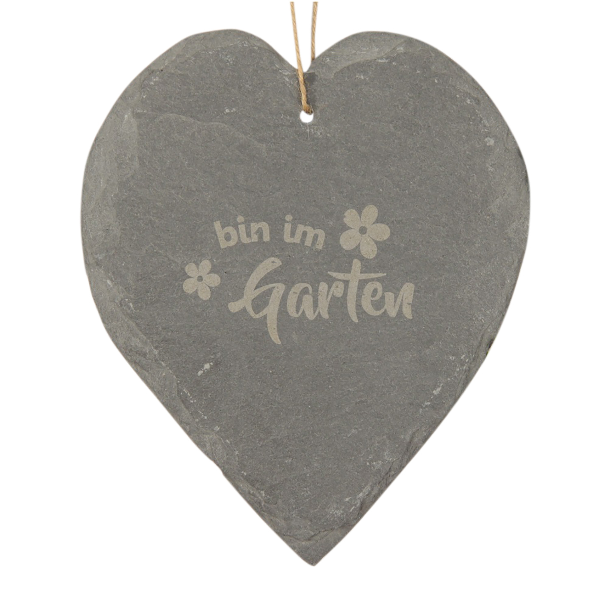Schieferherz_bin_im_garten_herz_1200x1200px Bild: Schieferherz "Bin im Garten"