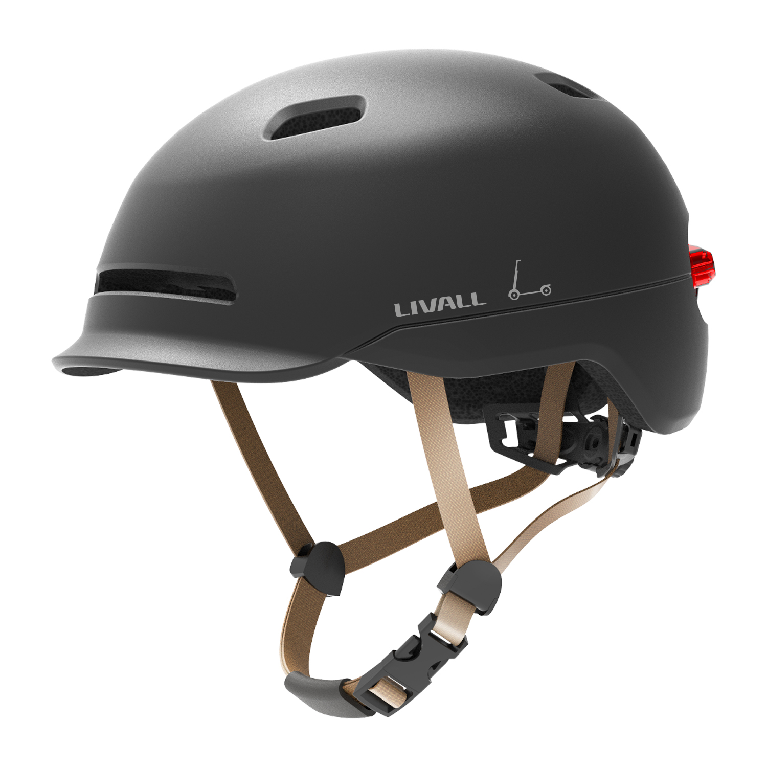 Fahrradhelm mit Bremslicht und SOS-Alarm