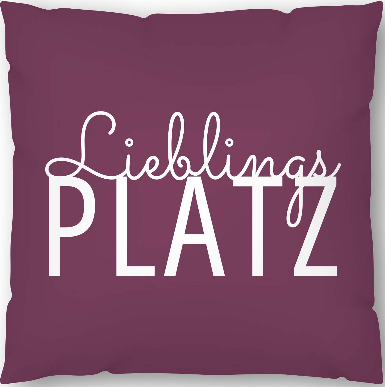 40x40_Kissen_Lieblingsplatz_aubergine_1200x1200 Bild: